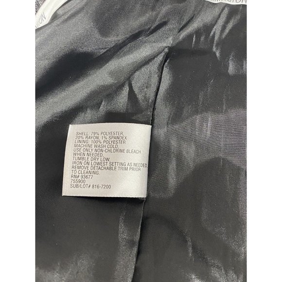 Worthington Skirt Womens Sz 10 Brown Tweed Lined Back Zipper & Vent Career Belt - Picture 11 of 11